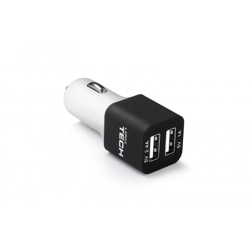 USB Car Charger 3.4A Black& White by LAMAX Tech